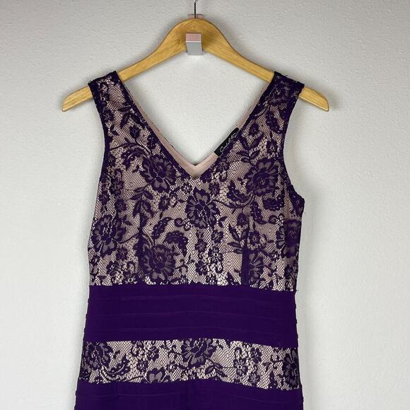 Cardalate Maxi Dress Size S – Lace Pleated Nude Lining Whimsigoth Fairycore - Picture 2 of 6